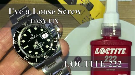 loctite for rolex|loctite on rolex watch.